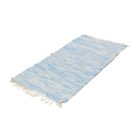 Rag rug 71x139 blue-white cotton rag rug