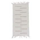 Rag rug 70x129 beige cotton rag rug