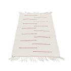 Rag rug 70x129 beige cotton rag rug