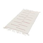 Rag rug 70x129 beige cotton rag rug