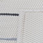 Rag rug 70x129 beige cotton rag rug