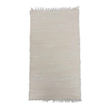 Rag rug 69x122 beige cotton rag rug