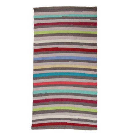 Rag rug 82x152 multicolour cotton rag rug