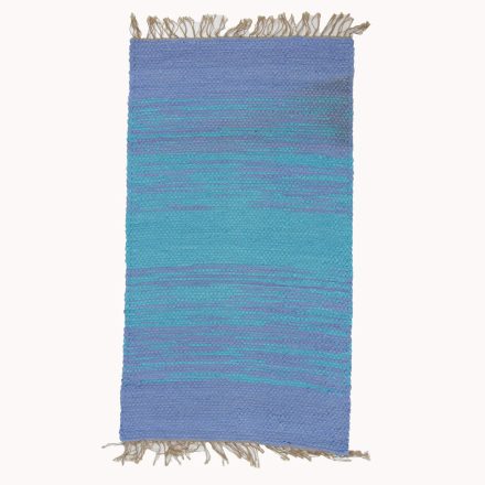 Rag rug 71x130 blue cotton rag rug