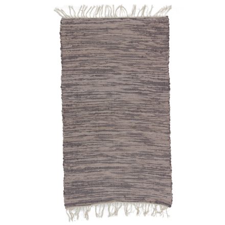 Rag rug 125x72 brown cotton Rag rug