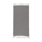 Rag rug 72x136 grey cotton carpet