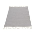 Rag rug 72x136 grey cotton carpet