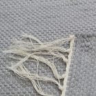 Rag rug 72x136 grey cotton carpet