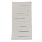 Rag rug 68x129 white cotton rag rug