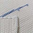 Rag rug 70x134 white cotton rag rug