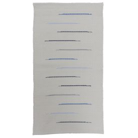 Rag rug 129x69 white cotton Rag rug