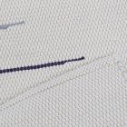 Rag rug 129x69 white cotton Rag rug