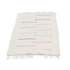 Rag rug 70x125 white cotton rag rug