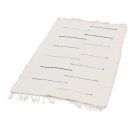 Rag rug 70x125 white cotton rag rug