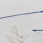 Rag rug 70x125 white cotton rag rug