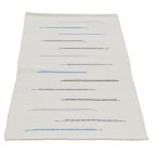 Rag rug 129x64 white cotton Rag rug
