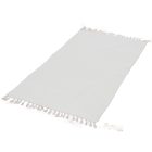 Rag rug 133x68 white cotton Rag rug