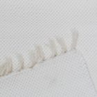 Rag rug 133x68 white cotton Rag rug