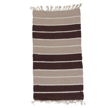 Rag rug 71x126 brown cotton rag rug