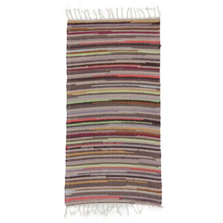Rag rug 62x119 multicolour cotton rag rug