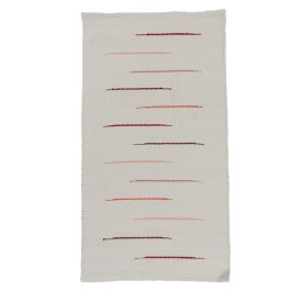 Rag rug 70x129 white cotton rag rug