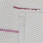 Rag rug 70x129 white cotton rag rug