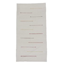 Rag rug 70x138 white cotton rag rug