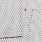 Rag rug 70x138 white cotton rag rug