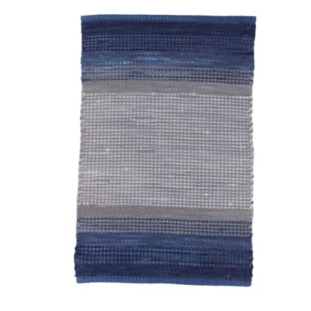 Rag rug 57x88 blue-grey cotton rag rug