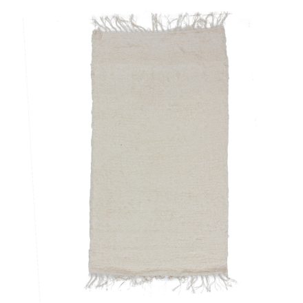 Fluffy carpet beige 71x126 long fibre soft rag rug