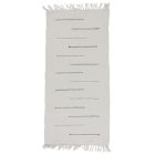 Rag rug 67x143 white cotton rag rug