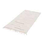 Rag rug 67x143 white cotton rag rug