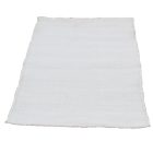 Rag rug 124x67 white cotton Rag rug