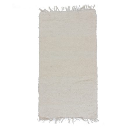 Fluffy carpet beige 75x130 long fibre soft rag rug