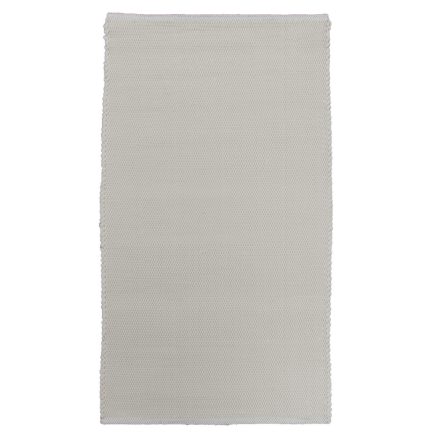 Rag rug 121x70 white cotton Rag rug