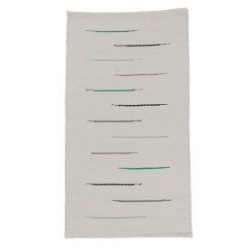 Rag rug 70x127 white cotton rag rug