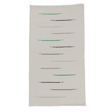 Rag rug 70x127 white cotton rag rug