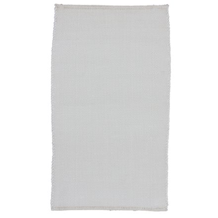 Rag rug 126x73 white cotton Rag rug