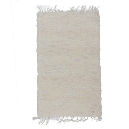 Fluffy carpet beige 76x126 long fibre soft rag rug