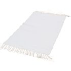 Rag rug 135x71 white cotton Rag rug