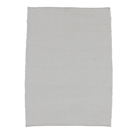 Rag rug 85x62 white cotton Rag rug