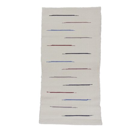 Rag rug 70x137 white cotton rag rug