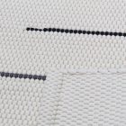 Rag rug 70x129 white cotton rag rug