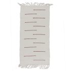 Rag rug 60x124 white cotton rag rug