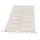 Rag rug 60x124 white cotton rag rug