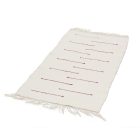 Rag rug 60x124 white cotton rag rug