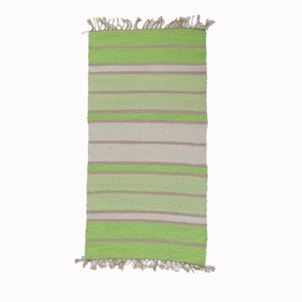 Rag rug 71x137 green cotton rag rug