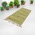 Rag rug 80x270 green cotton runnger rug