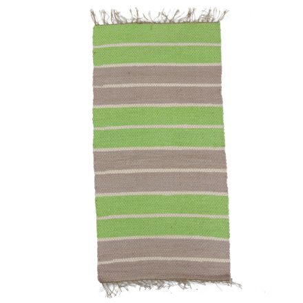 Rag rug 68x131 green-grey cotton rag rug