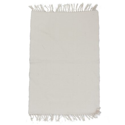 Rag rug 66x100 white cotton rag rug